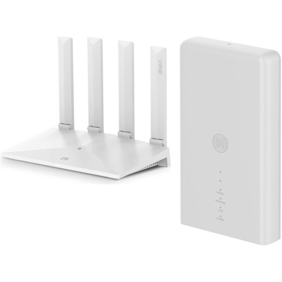Indoor Unit Router Outdoor 5G Router - ZTE MC889 and T3000 Indoor WiFi6 Hotspot Router